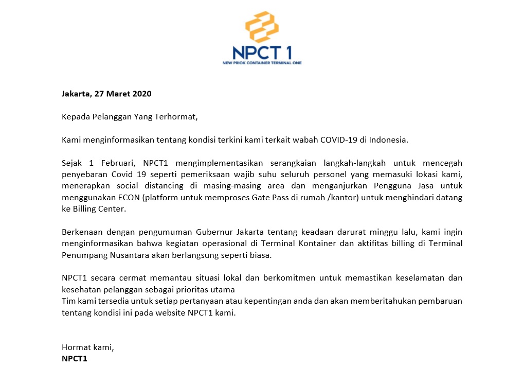 Customer Announcement Regarding Operational During Covid 19 Outbreak